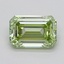 0.55 Ct. Fancy Intense  Green Emerald Lab Grown Diamond