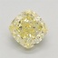 1.52 Ct. Fancy Yellow Cushion Lab Grown Diamond