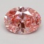 1.48 Ct. Fancy Intense Pink Oval Lab Grown Diamond