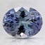 9x7.1mm Unheated Parti-Color Oval Tanzanite