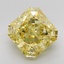5.06 Ct. Fancy Vivid  Yellow Radiant Lab Grown Diamond