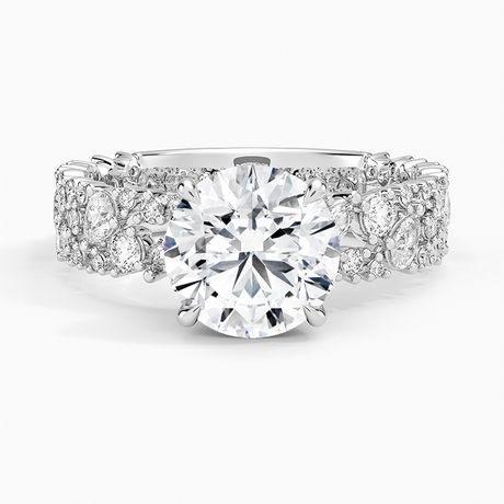 Unique Snow Inspired Diamond Ring