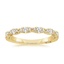 18K Yellow Gold Tacori Petite Crescent Pavé Diamond Ring (1/3 ct. tw.), smalltop view