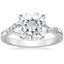 18K White Gold Chamise Diamond Ring (1/15 ct. tw.), smalltop view