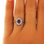 The Betty Ring, smalltop view on a hand
