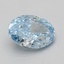 2.09 Ct. Fancy Vivid Blue Oval Lab Grown Diamond