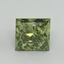 10.11 Ct. Fancy Vivid Green Princess Lab Grown Diamond