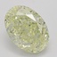 1.72 Ct. Fancy Light Yellow Oval Diamond