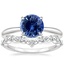 18K White Gold Freesia Ring with Curved Versailles Diamond Ring