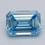 3.09 Ct. Fancy Vivid  Blue Emerald Lab Grown Diamond