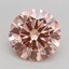 2.59 Ct. Fancy Intense Pink Round Lab Grown Diamond