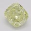 4.03 Ct. Fancy Light Yellow Cushion Diamond