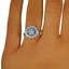 The Nicki Ring, smalltop view on a hand