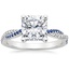 18K White Gold Petite Luxe Twisted Vine Sapphire and Diamond Ring (1/8 ct. tw.), smalltop view