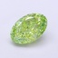 1.27 Ct. Fancy Vivid  Green Oval Lab Grown Diamond