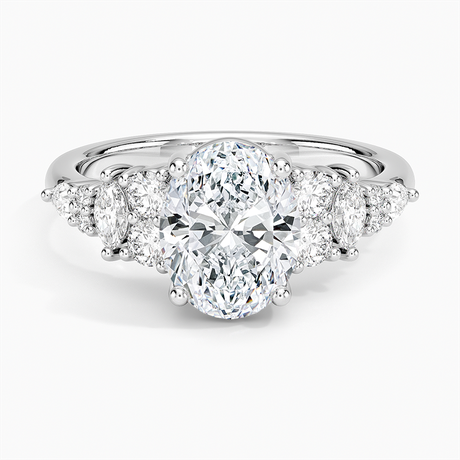 18K White Gold Jacqueline Diamond Ring