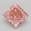 2.96 Ct. Fancy Vivid  Pink Princess Lab Grown Diamond