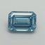 1.10 Ct. Fancy Vivid Blue Emerald Lab Grown Diamond