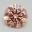 2.50 Ct. Fancy Intense Pink Round Lab Grown Diamond