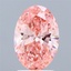 2.00 Ct. Fancy Vivid Pink Oval Lab Grown Diamond