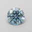 1.21 Ct. Fancy Vivid  Blue Round Lab Grown Diamond