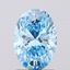 1.55 Ct. Fancy Vivid Blue Oval Lab Grown Diamond