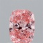 0.89 Ct. Fancy Vivid Pink Cushion Lab Grown Diamond