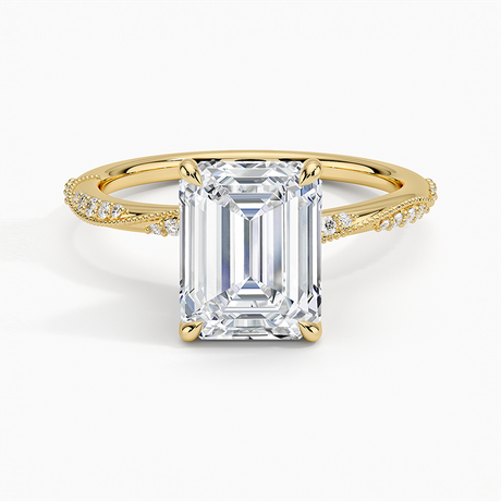 Milgrain Engagement Ring