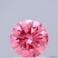 1.09 Ct. Fancy Vivid Pink Round Lab Grown Diamond