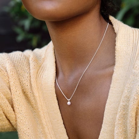 Rose Freshwater Pearl Pendant (6mm) - Brilliant Earth