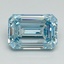 4.03 Ct. Fancy Intense Blue Emerald Lab Grown Diamond