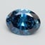 2.50 Ct. Fancy Vivid Blue Oval Lab Grown Diamond