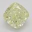 1.08 Ct. Fancy Light Yellow Cushion Diamond