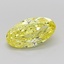 1.39 Ct. Fancy Intense Yellow Oval Lab Grown Diamond
