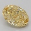 2.10 Ct. Fancy Vivid Yellow Oval Lab Grown Diamond