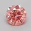 0.61 Ct. Fancy Vivid  Pink Round Lab Grown Diamond