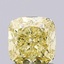 1.08 Ct. Fancy Intense Yellow Cushion Lab Grown Diamond