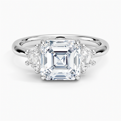 Half Moon Three Stone Diamond Ring (1/4 ct. tw.)