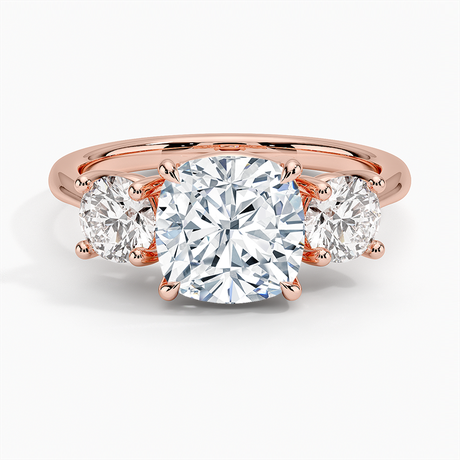 14K Rose Gold Luxe Selene Three Stone Diamond Ring (2/3 ct. tw.)