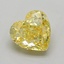 1.08 Ct. Fancy Vivid  Yellow Heart Lab Grown Diamond