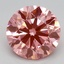 2.59 Ct. Fancy Vivid Pink Round Lab Grown Diamond