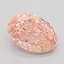 1.57 Ct. Fancy Vivid Pink Oval Lab Grown Diamond