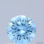 0.31 Ct. Fancy Vivid Blue Round Lab Grown Diamond