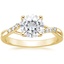 18K Yellow Gold Chamise Diamond Ring (1/15 ct. tw.), smalltop view