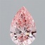 0.94 Ct. Fancy Vivid Pink Pear Lab Grown Diamond