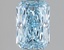 1.57 Ct. Fancy Vivid Blue Radiant Lab Grown Diamond