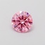 0.50 Ct. Fancy Vivid Pink Round Lab Grown Diamond