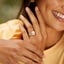 18K White Gold Tacori Petite Crescent Bloom Diamond Ring, smalladditional view 1