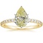18K Yellow Gold Petite Shared Prong Three-Quarter Coverage Diamond Ring (1/3 ct. tw.), smalltop view