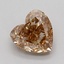 0.54 Ct. Light  Brown Heart Lab Grown Diamond